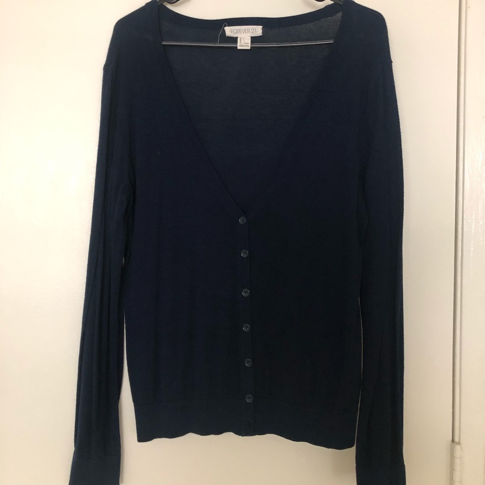 Navy Blue Cardigan